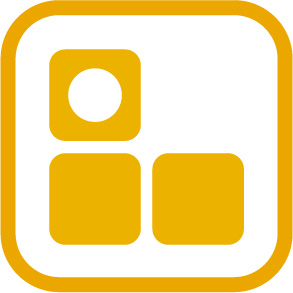 image of a stack of blocks, top one has a circle inside the block